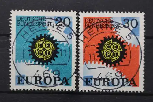 Deuschland (BRD), MiNr. 533-534, zentrisch Herne, gestempelt - 655422