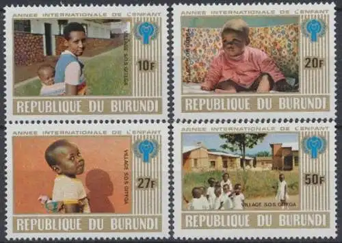 Burundi, MiNr. 1497-1500 A, postfrisch - 694625