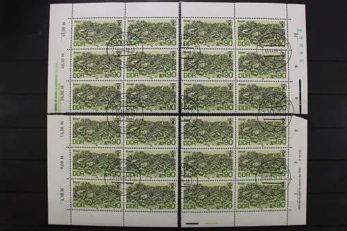 DDR, MiNr. 3165, Sechserblock, alle 4 Ecken, DV, gestempelt - 653312