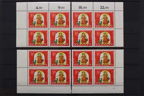 Berlin, MiNr. 312, Viererblöcke, alle 4 Ecken, FN 2, postfrisch - 654613