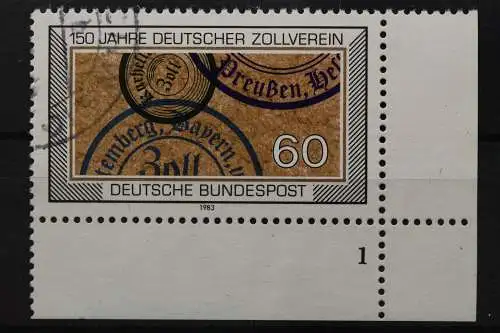 Deutschland (BRD), MiNr. 1195, Ecke rechts unten, FN 1, gestempelt - 655220