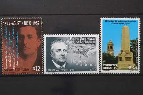 Uruguay, MiNr. 2680, 2681 + 2684, postfrisch - 655699