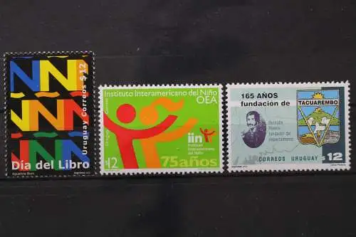 Uruguay, MiNr. 2661, 2662 + 2663, postfrisch - 655702