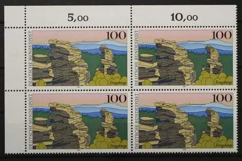 Deutschland, MiNr. 1743, Viererblock, Ecke links oben, postfrisch - 656260