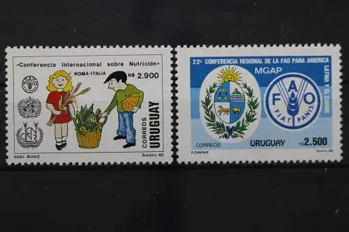 Uruguay, MiNr. 1955 + 1996, postfrisch - 655734