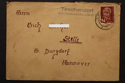 Teschendorf über Neubrandenburg, Landpoststempel - 512008