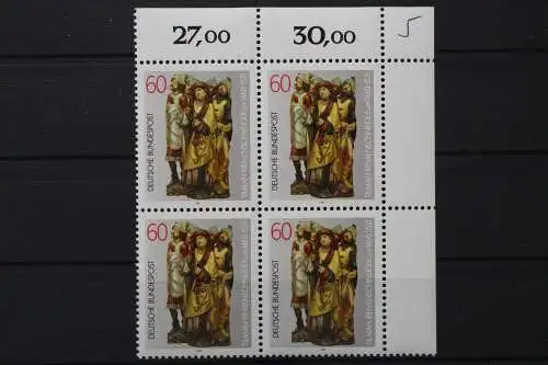 Deutschland, MiNr. 1099, Viererblock, Ecke re. oben, postfrisch - 656160