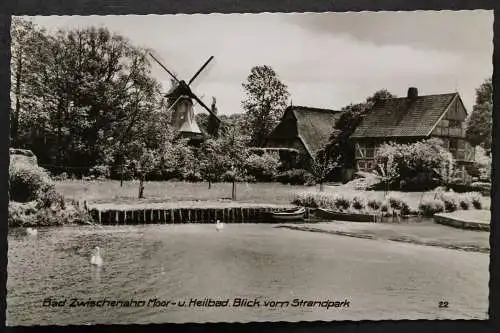 Bad Zwischenahn, Blick vom Strandpark, Windmühle - 421198