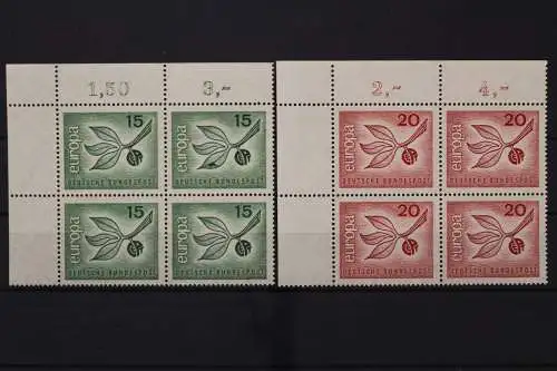 Deutschland, MiNr. 483-484, Viererblöcke Ecken li. o., postfrisch - 656304