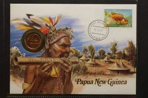 Papua-Neuguinea, Numisbrief, 15.4.1987 - 657016