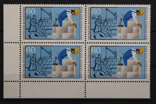 Deutschland, MiNr. 1275, Viererblock, Ecke li. unten, postfrisch - 656753