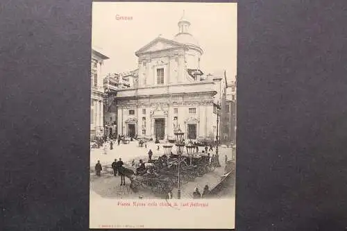 Genua, Piazza Nuova colla chiesa di Sant' Ambrogio - 421416