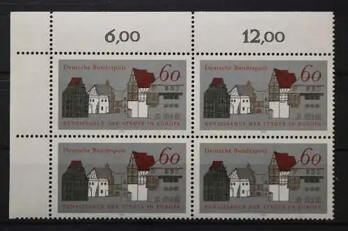 Deutschland, MiNr. 1084, Viererblock, Ecke li. oben, postfrisch - 656157