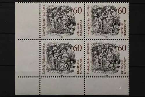 Deutschland, MiNr. 1213, Viererblock Ecke links unten, postfrisch - 656163