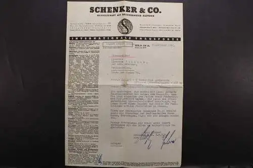 Berlin, Schenker & Co, Rechnung vom 30.10.1942 - 512330