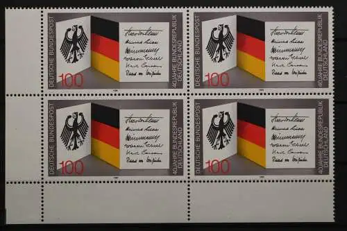 Deutschland, MiNr. 1421, Viererblock, Ecke li. unten, postfrisch - 656733