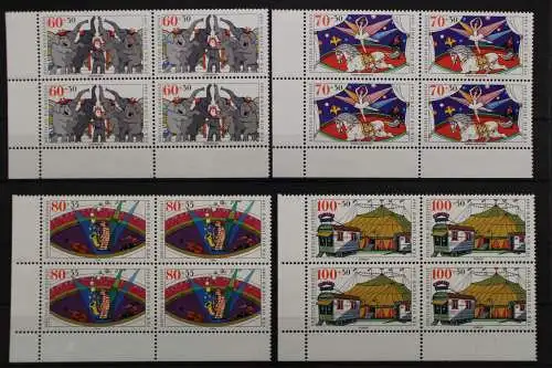 Deutschland, MiNr. 1411-1414, 4er Block Ecke li. unten, postfrisch - 656734