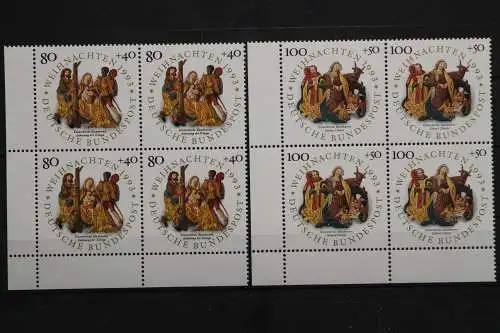 Deutschland, MiNr. 1707-1708, 4er Blöcke Ecken li. u., postfrisch - 656693