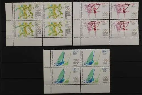 Deutschland, MiNr. 1206-1208, 4er Block Ecke li. unten, postfrisch - 656738