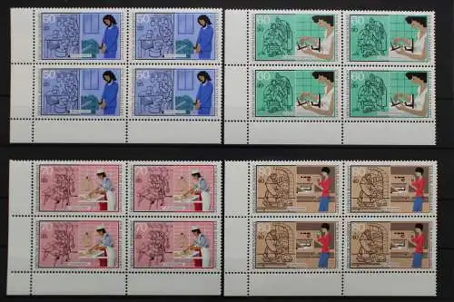 Deutschland, MiNr. 1315-1318, 4er Block Ecke li. unten, postfrisch - 656750