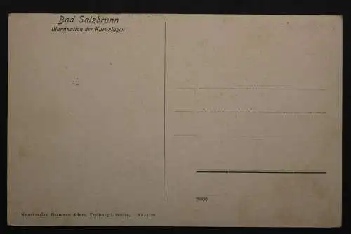 Bad Salzbrunn, Niederschlesien, Illumination der Kuranlage - 422435