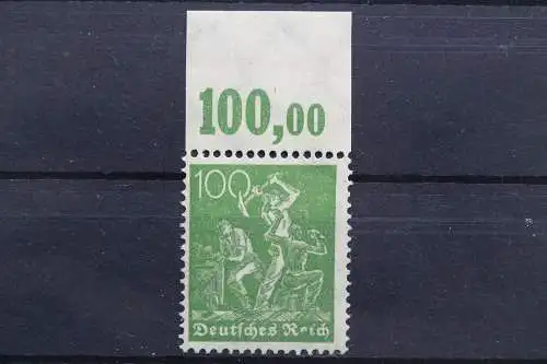 Deutsches Reich, MiNr. 187 c P OR, postfrisch, geprüft Infla - 658606