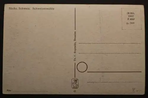 Schweizermühle, Sächs. Schweiz, Teilansicht - 422165