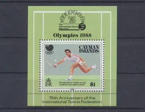 Cayman-Islands, MiNr. Block 17, Tennis, postfrisch - 694851