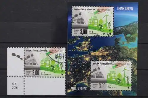 Kroatische Post, MiNr. 428 + Block 36, gestempelt - 659279