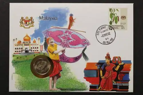 Malaysia, Numisbrief vom 2.3.92 - 659793