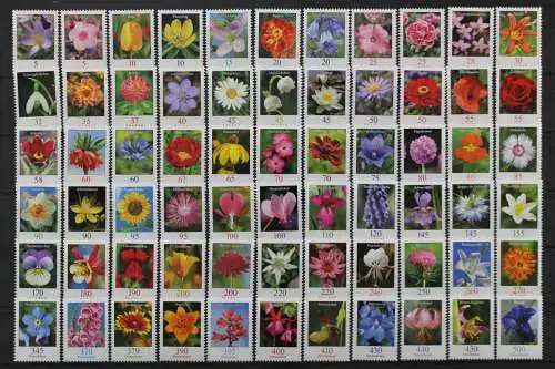 Deutschland (BRD), Freimarken Blumen-Kollektion, postfrisch - 662018