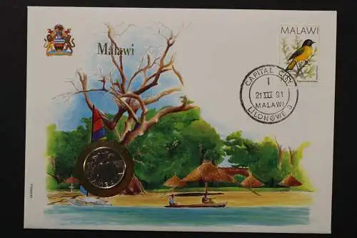 Malawi, Numisbrief vom 21.3.91 - 659827