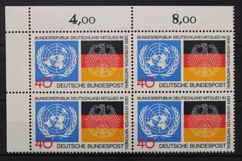 Deutschland, MiNr. 781 Viererblock, Ecke links oben, postfrisch - 659893