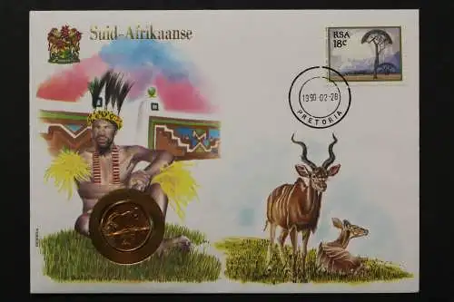 Südafrika, Numisbrief vom 28.2.90 - 659823