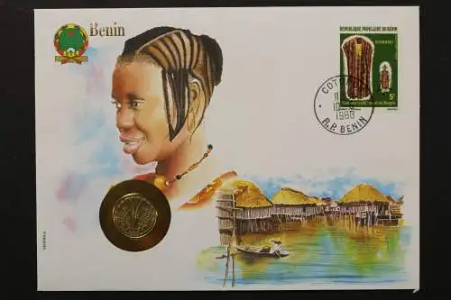 Benin, Numisbrief vom 10.6.88 - 659836