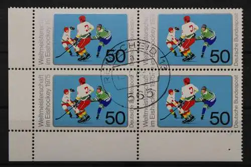 Deutschland (BRD), MiNr. 835 Viererblock, Ecke links unten, gestempelt - 661429