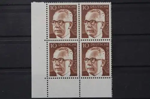 Deutschland, MiNr. 636, Viererblock, Ecke links unten, postfrisch - 660904