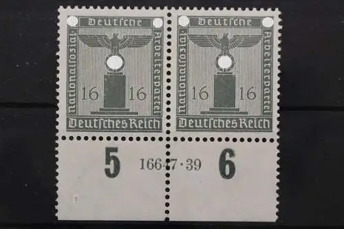 Deutsches Reich Dienst, MiNr. 151 WP, U-Rand mit HAN 16647.39, postfrisch - 662286