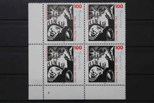 Deutschland, MiNr. 1694 Viererblock, Ecke li. u. FN 2, postfrisch - 662089