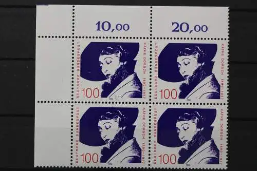 Deutschland, MiNr. 1483, Viererblock, Ecke li. oben, postfrisch - 662155