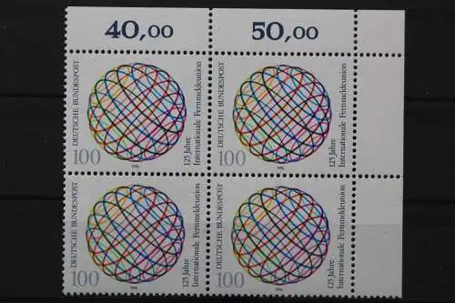 Deutschland, MiNr. 1464, Viererblock, Ecke re. oben, postfrisch - 662161