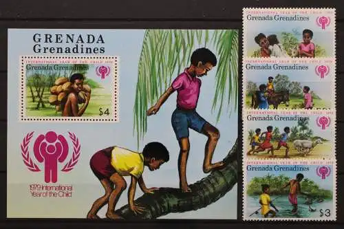 Grenada-Grenadinen, MiNr. 325-328, Block 42, postfrisch - 202077