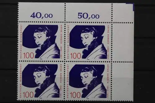 Deutschland, MiNr. 1483, Viererblock, Ecke re. oben, postfrisch - 662154