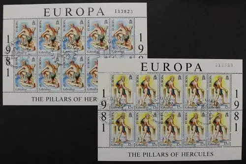 Gibraltar, MiNr. 416-417, Kleinbogen, gestempelt - 201673