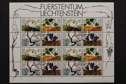 Liechtenstein, MiNr. 1089-1092 Zusammendruckbogen, gestempelt - 202127