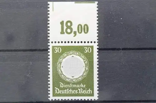 Deutsches Reich Dienst, MiNr. 175 Oberrand Platte, postfrisch - 202155