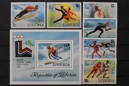 Liberia, MiNr. 1168-1173, Block 95, postfrisch - 202373