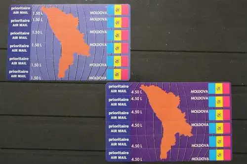 Moldawien, MiNr. 139-150, 2 Markenkarten skl., postfrisch - 204388