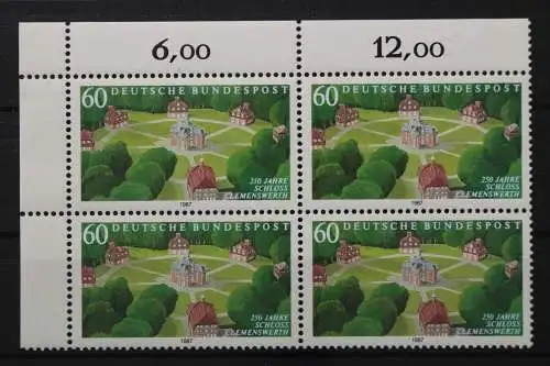 Deutschland, MiNr. 1312 Viererblock Ecke links oben, postfrisch - 204698