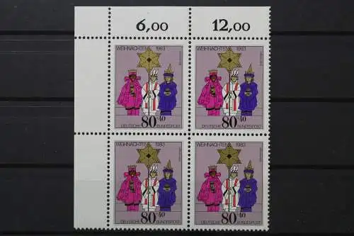 Deutschland, MiNr. 1196 Viererblock Ecke links oben, postfrisch - 204735